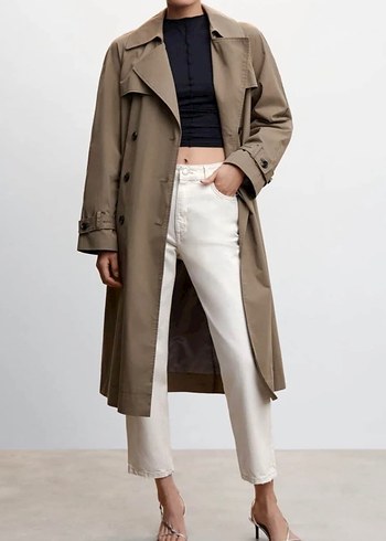 34 Beden Beyaz Kadın Regular Fit Midi Kot Pantolon