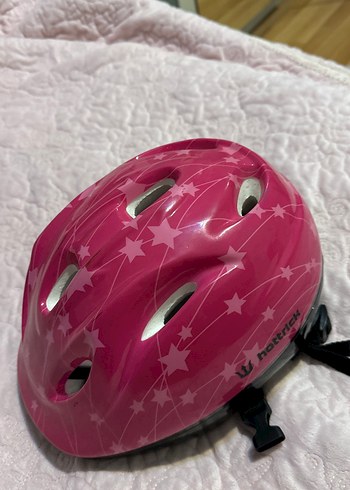Pembe Baskılı Biker kask - Görsel 2