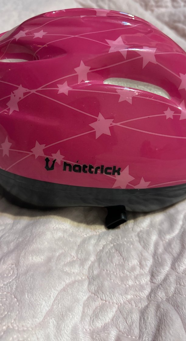 Pembe Baskılı Biker kask - Görsel 4