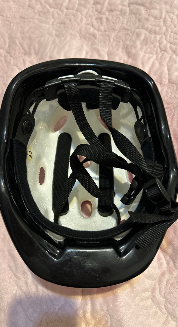 Pembe Baskılı Biker kask - Görsel 3