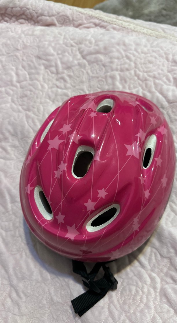 Pembe Baskılı Biker kask - Görsel 5