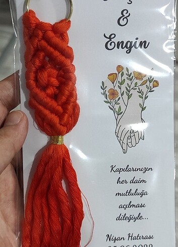Makrome anahtarlık