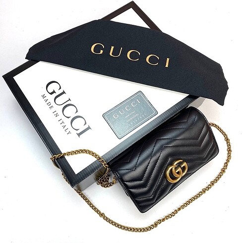 Gucci GG Marmont Clutch 0 hakiki deri bayan