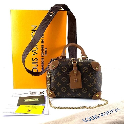 Louis Vuitton Petite Malle Souple hakiki deri bayan