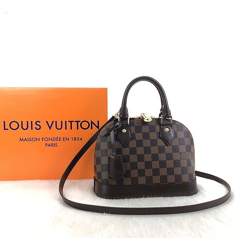 Louis Vuitton Alma BB hakiki Vejital deri küçük boy