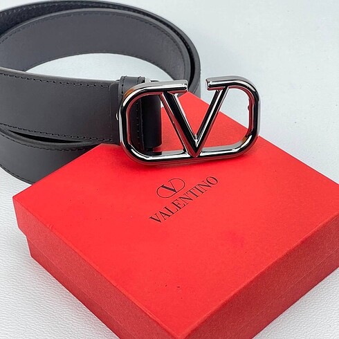Valentino VLOGO belt 0 hakiki deri bayan kemerler