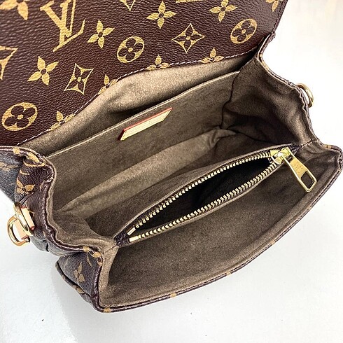 Beden kahverengi Renk Louis Vuitton Pochette Metis East West hakiki