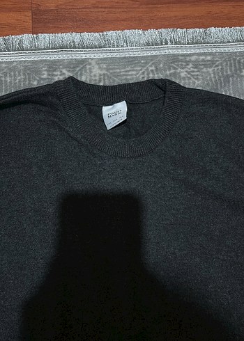 Erkek Siyah Uzun Kollu Basic Kazak - Görsel 2