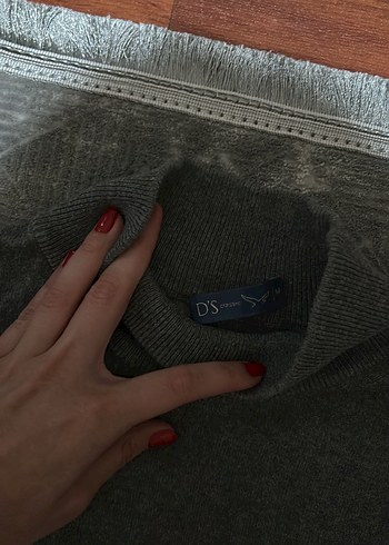 Gri Boğazlı Erkek Triko Kazak - Görsel 3