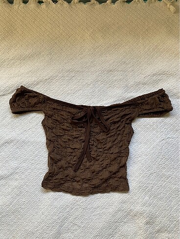 kahverengi crop top