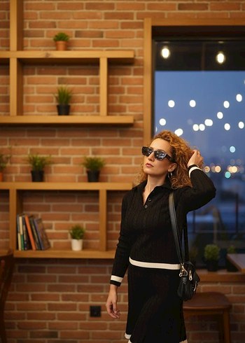 Siyah Örgü Takım - Görsel 3