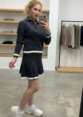 Uzun Kollu Mini Triko Takım - Görsel 3