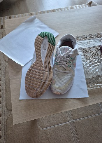 Beyaz Pastel Renkli Spor Kadın Sneakers - Görsel 4