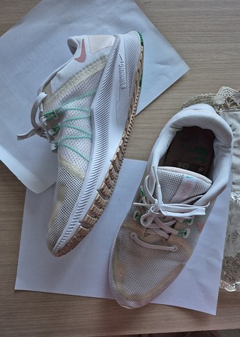 Beyaz Pastel Renkli Spor Kadın Sneakers - Görsel 3