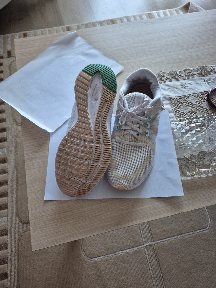 Beyaz Pastel Renkli Spor Kadın Sneakers - Görsel 4