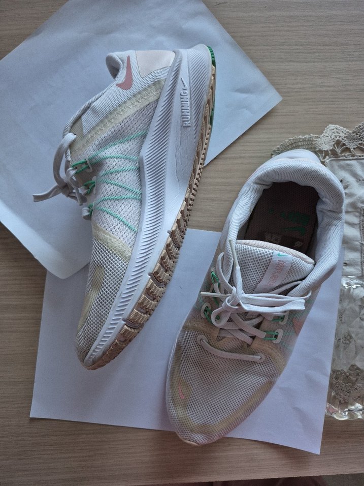 Beyaz Pastel Renkli Spor Kadın Sneakers - Görsel 3