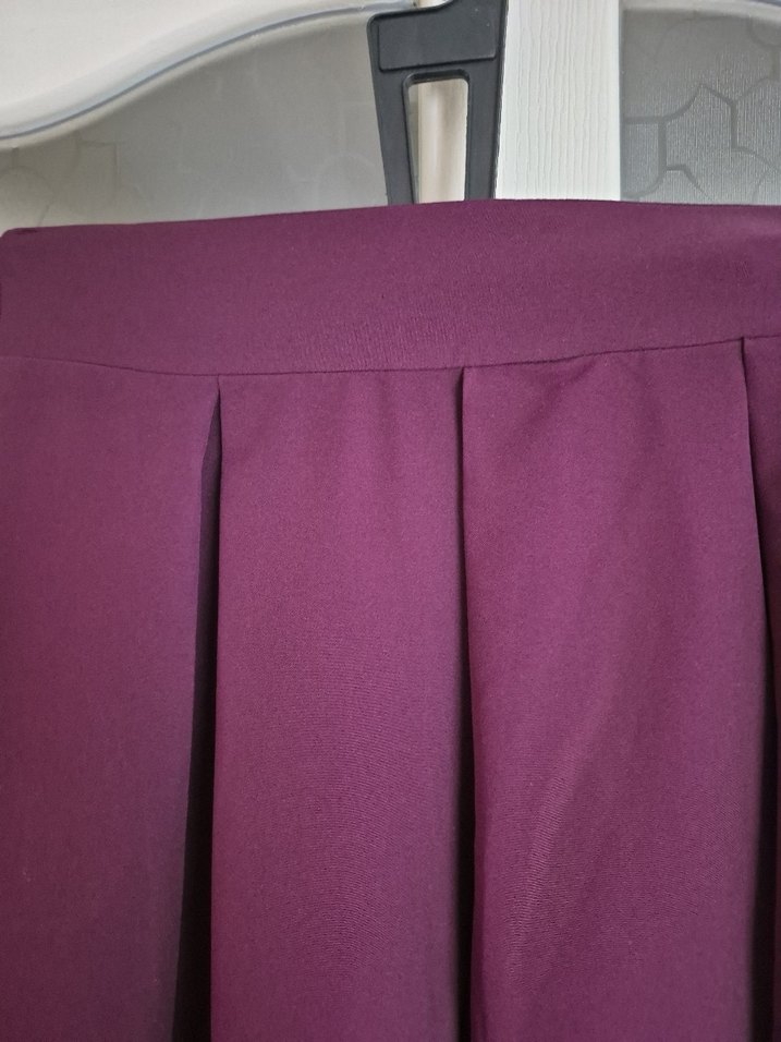 Mor Pileli Uzun Kadın Etek - Görsel 3