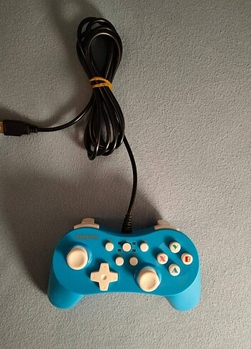 Philips Gamepad SPL9505/00 USB Kablolu PC için, Titreşimli Mavi
