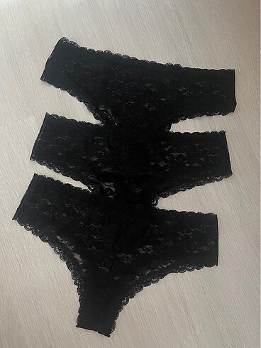 3lü dantel çamaşır