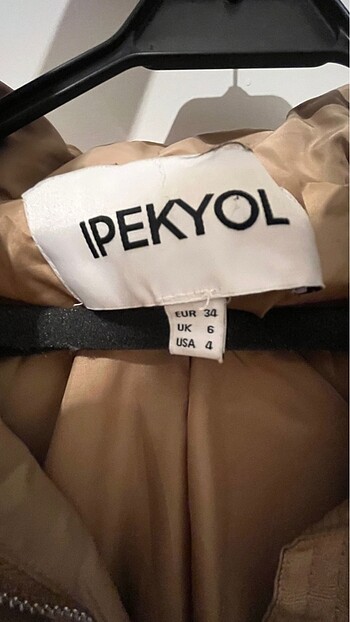34 Beden camel Renk İpekyol Mont Sezon