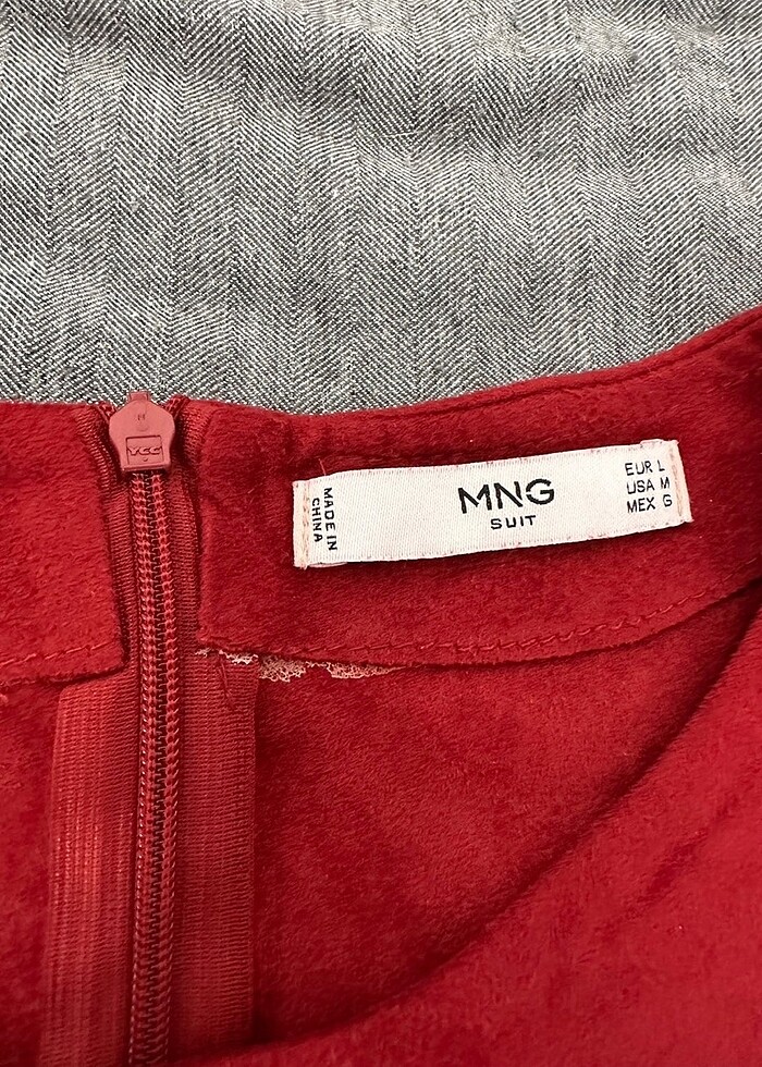 Mango kadife elbise - Görsel 3