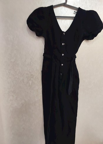 siyah kot tulum - Görsel 2