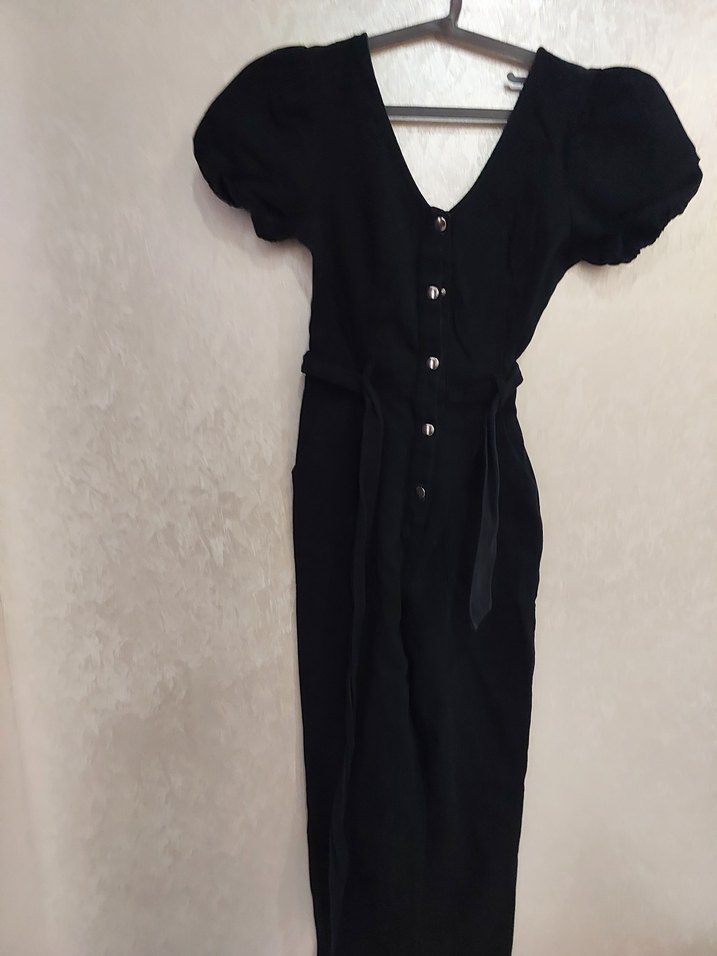 siyah kot tulum - Görsel 2