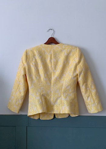 Adil Işık Sarı Düğmeli Kadın Blazer Ceket,etek takım