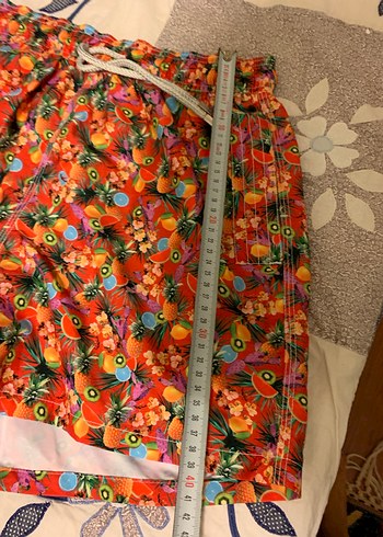 Renkli Bağcıklı Erkek Plaj Şortu - Görsel 6