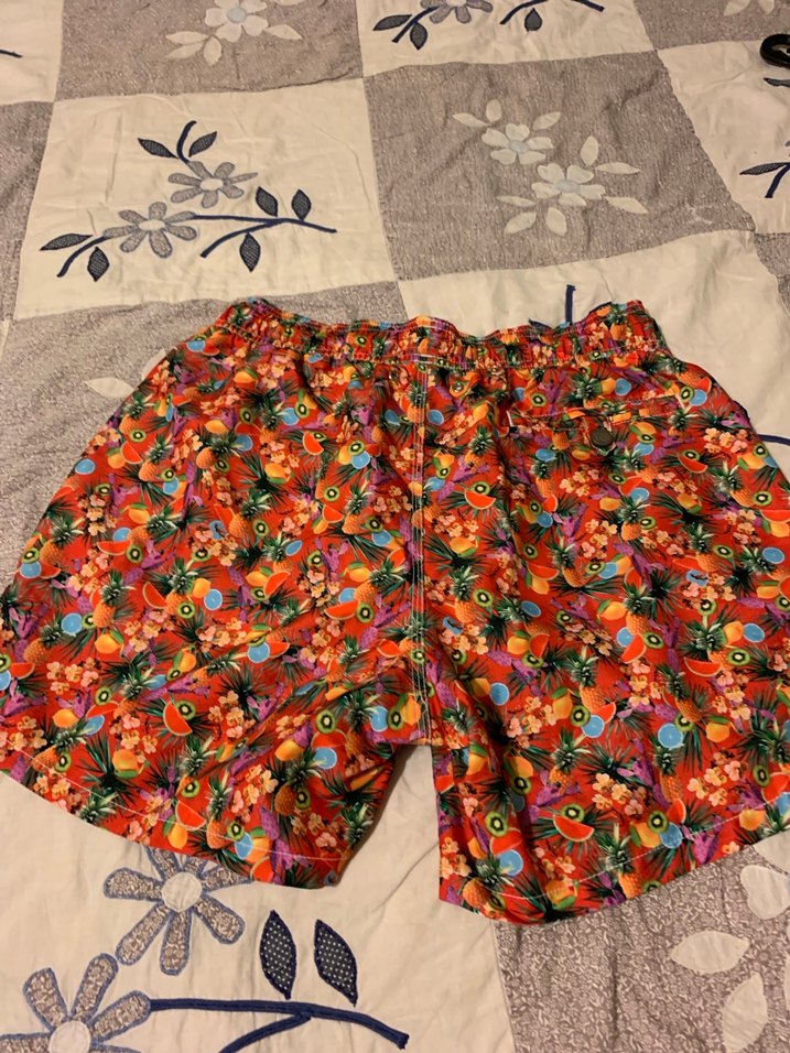 Renkli Bağcıklı Erkek Plaj Şortu - Görsel 2