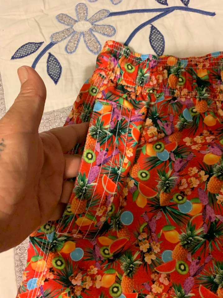 Renkli Bağcıklı Erkek Plaj Şortu - Görsel 3