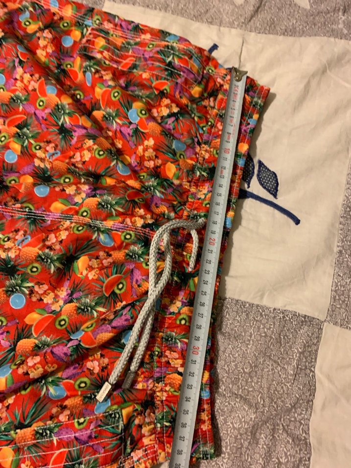 Renkli Bağcıklı Erkek Plaj Şortu - Görsel 5