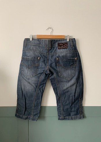 American Vintage Kadın Gri Bol Kesim Midi Kot Şort