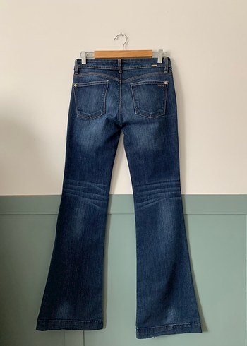 American Vintage Mavi Kadın Denim Midi Boy Kot Pantolon