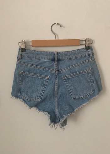 Mavi Loose Fit Mini Kot Şort - Görsel 2