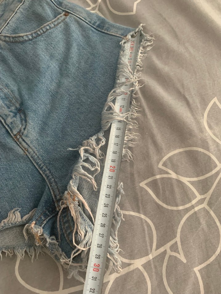 Mavi Loose Fit Mini Kot Şort - Görsel 5