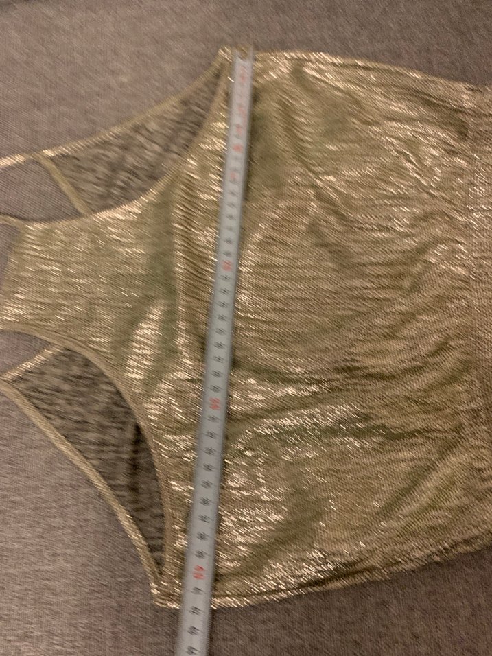 Gri Drapeli Mini Strappy Büstiyer - Görsel 3