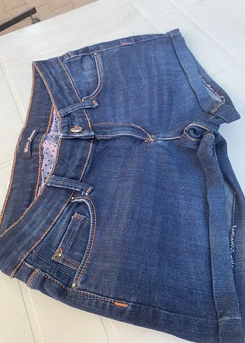 Mavi Kadın mini Denim Şort