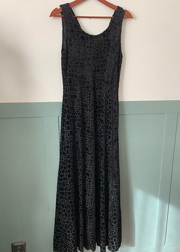 Twist siyah uzun şık elbise 38 beden - Görsel 2