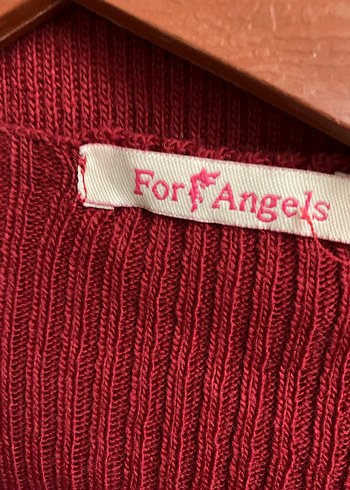 Bordo V Yakalı Triko Midi Elbise - Görsel 3