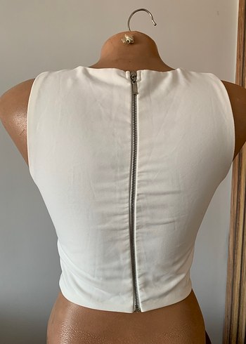 Beyaz Sıkı Kesim Bağcıklı Bustiyer - Görsel 2