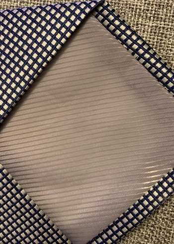 Gri Desenli Erkek Kravat - Görsel 4