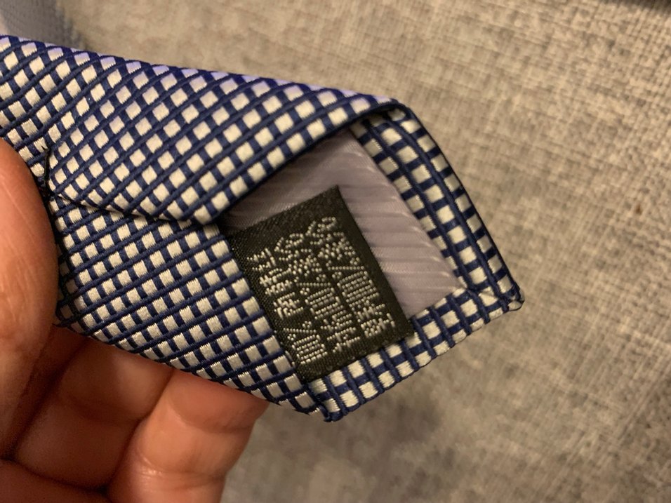 Gri Desenli Erkek Kravat - Görsel 3