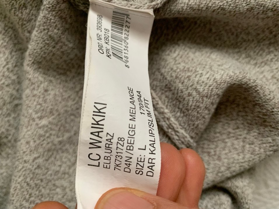 Gri Yünlü Yüksek Yakalı Triko Elbise - Görsel 5