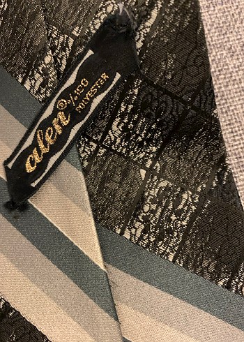 Gri Desenli Erkek Kravat - Görsel 2