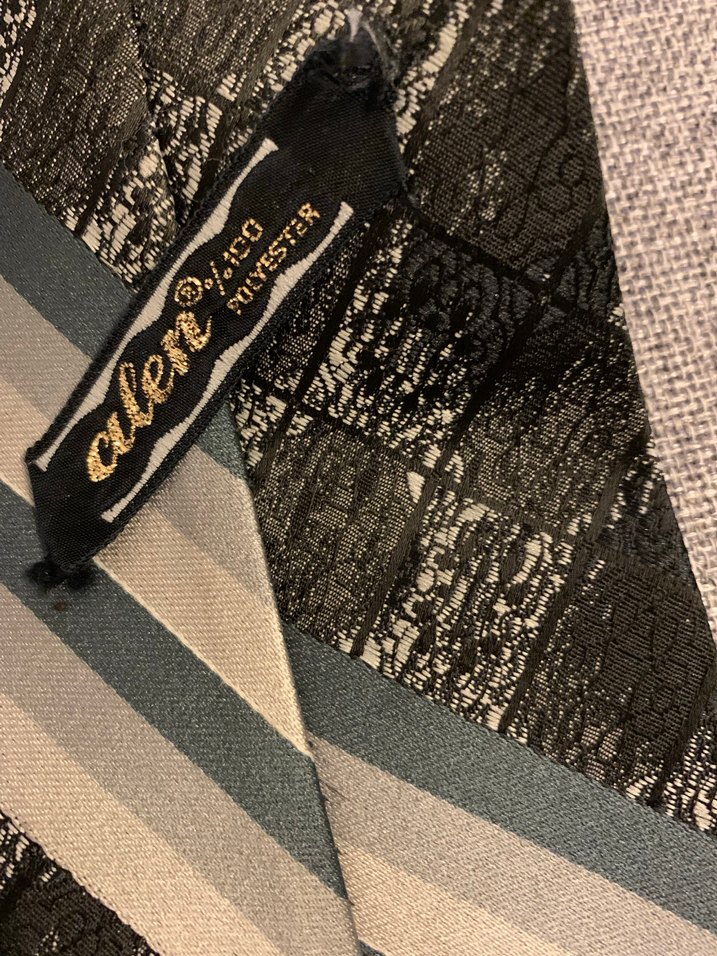 Gri Desenli Erkek Kravat - Görsel 2