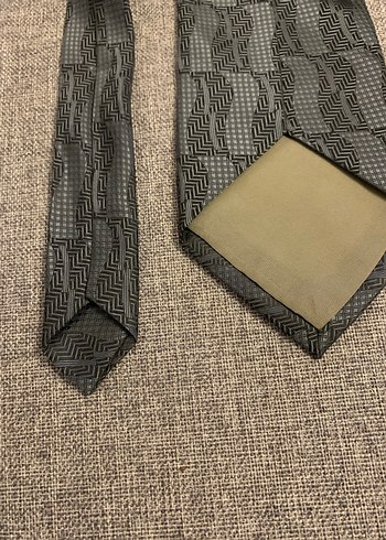 Gri Desenli Erkek Kravat - Görsel 3