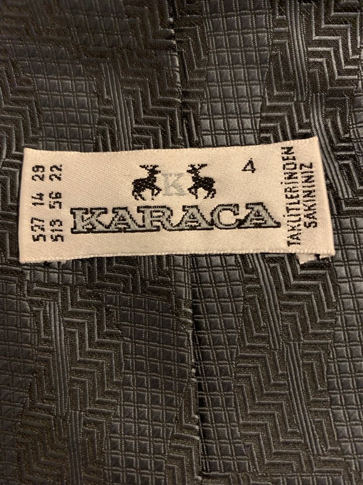 Gri Desenli Erkek Kravat - Görsel 2