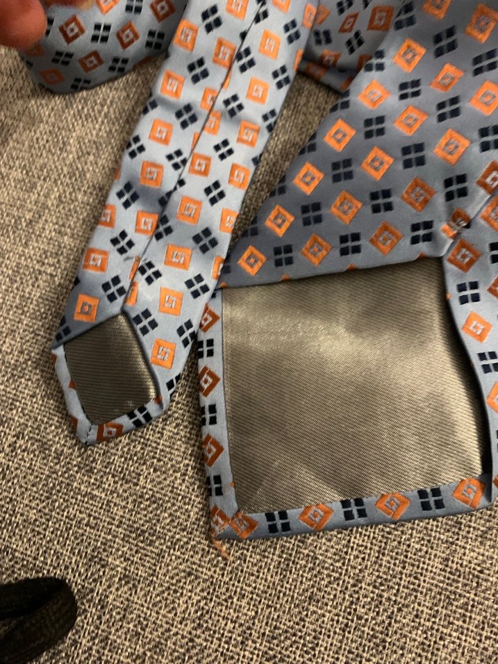 Gri Desenli Klasik Erkek Kravat - Görsel 2