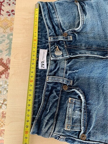 34 Beden mavi Renk Zara kot pantolon